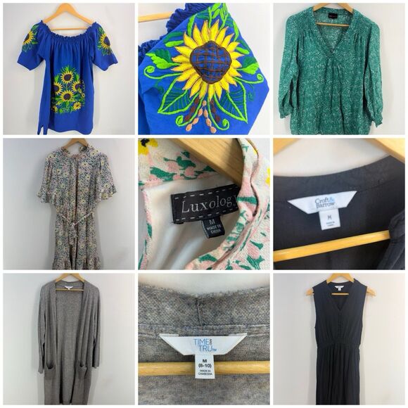 Other - A Lot of 5 Women's Tops Great Condition M Dress Tunic Crochet Multi Brand